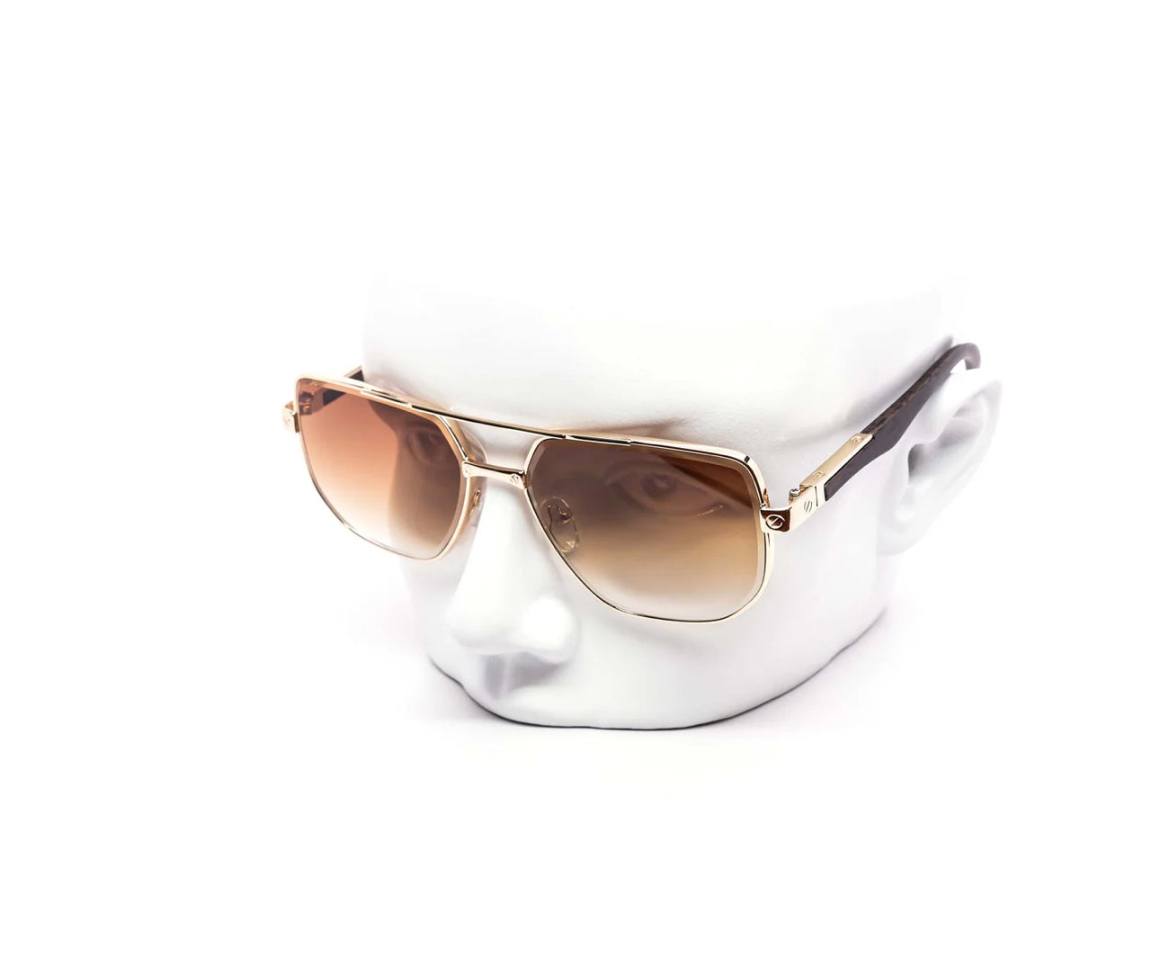 Modern Full Frame Gradient Miter-Cut Aviator